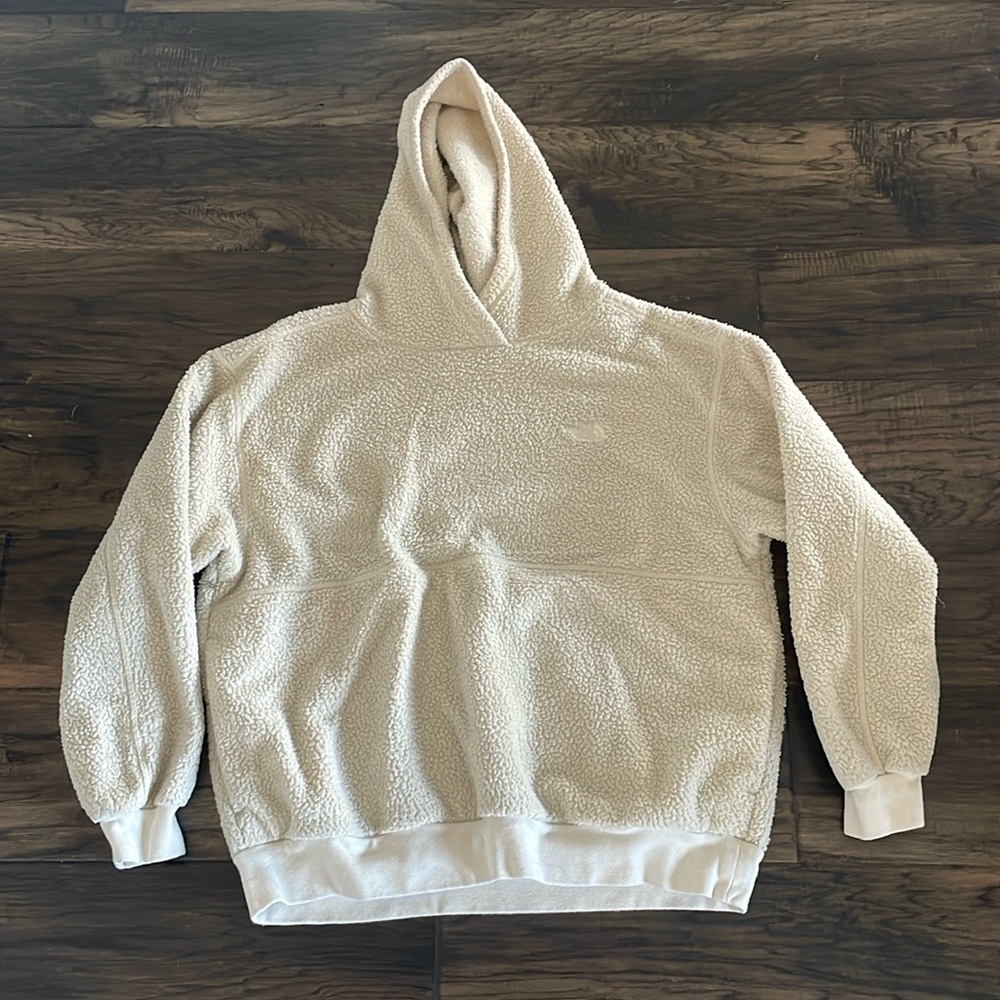 North Face Dunraven Sherpa Hoodie Cream Women’s‎ XL